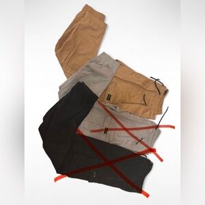 Hollister Men's Pants - Beige and Black PRICE IS ONLY FOR 1